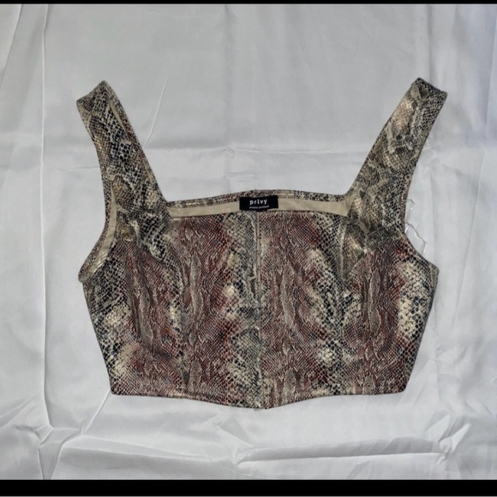 Privy Snake Print Women's Top